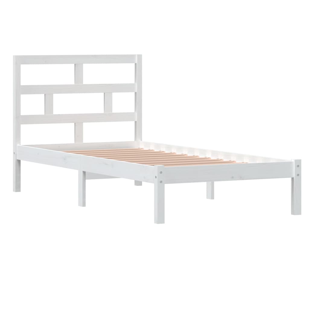 Sengeramme hvit 90x190 cm Single heltre