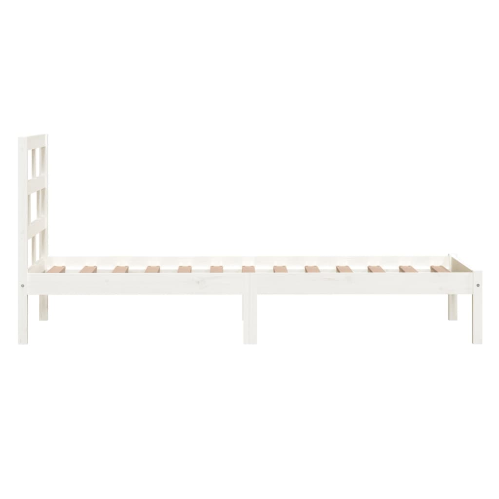 Sengeramme hvit 90x190 cm Single heltre