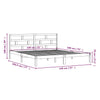 Sengeramme hvit heltre furu 140x190 cm