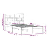 Sengeramme heltre furu 120x200 cm