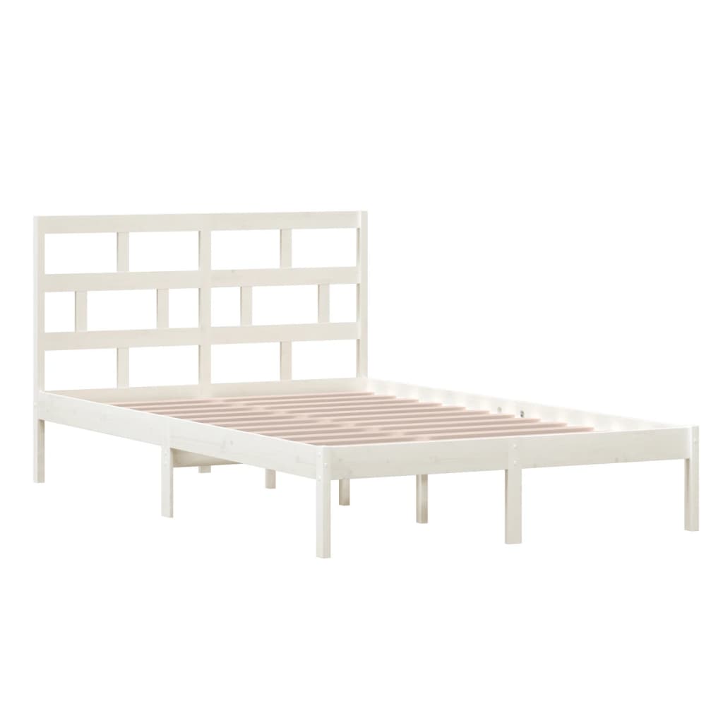 Sengeramme hvit heltre furu 120x200 cm