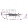 Sengeramme hvit heltre furu 160x200 cm