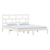 Sengeramme hvit 180x200 cm Super King heltre