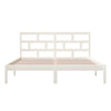Sengeramme hvit 180x200 cm Super King heltre