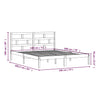 Sengeramme hvit 180x200 cm Super King heltre