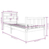 Sengeramme heltre furu 75x190 cm Small Single