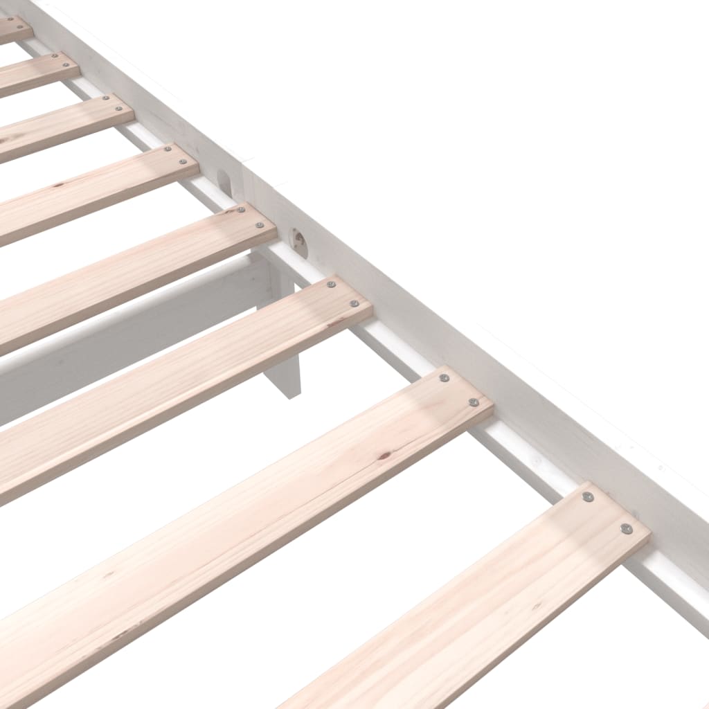 Sengeramme hvit heltre furu 135x190 cm Double