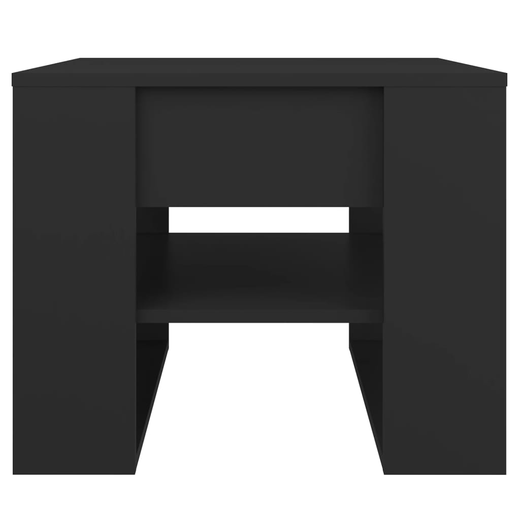 Salongbord svart 55,5x55x45 cm konstruert tre
