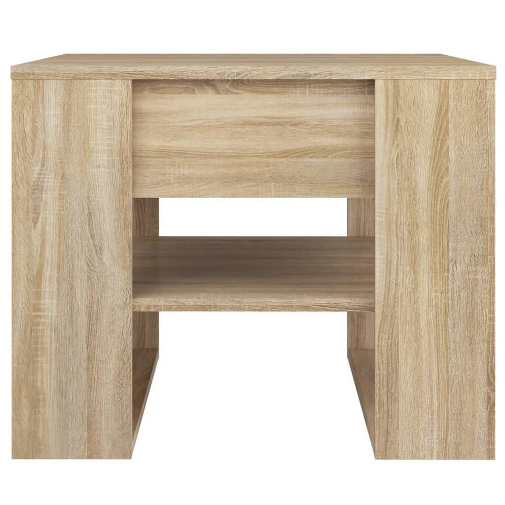 Salongbord sonoma eik 55,5x55x45 cm konstruert tre