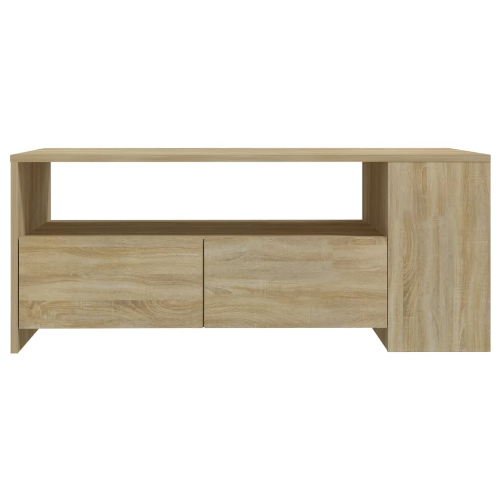 Salongbord sonoma eik 102x55x42 cm konstruert tre
