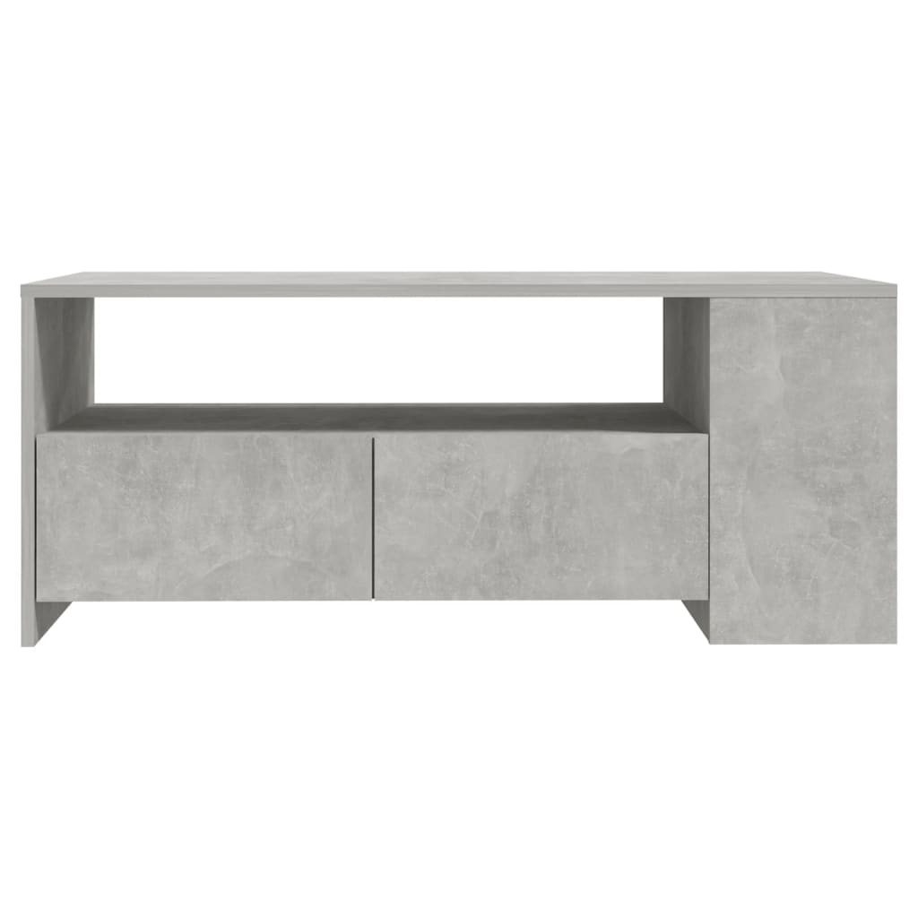 Salongbord betonggrå 102x55x42 cm konstruert tre