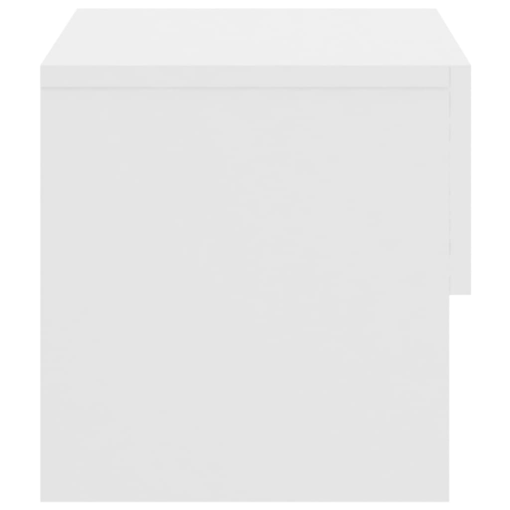 Vegghengte nattbord 2 stk hvit