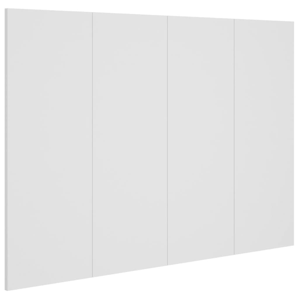 Sengegavl hvit 120x1,5x80 cm konstruert tre