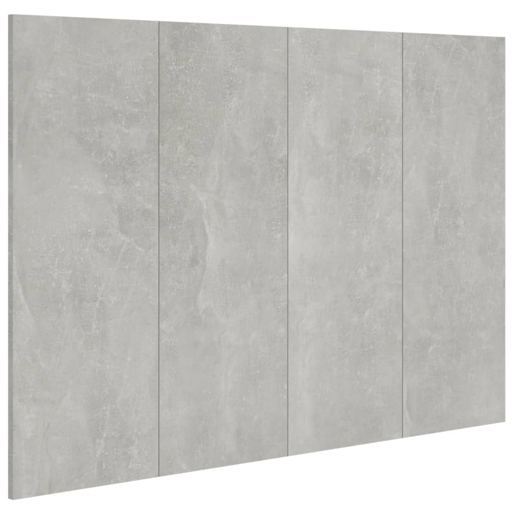 Sengegavl betonggrå 120x1,5x80 cm konstruert tre