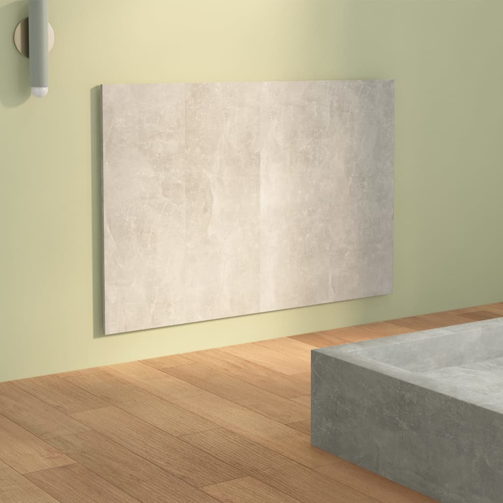 Sengegavl betonggrå 120x1,5x80 cm konstruert tre