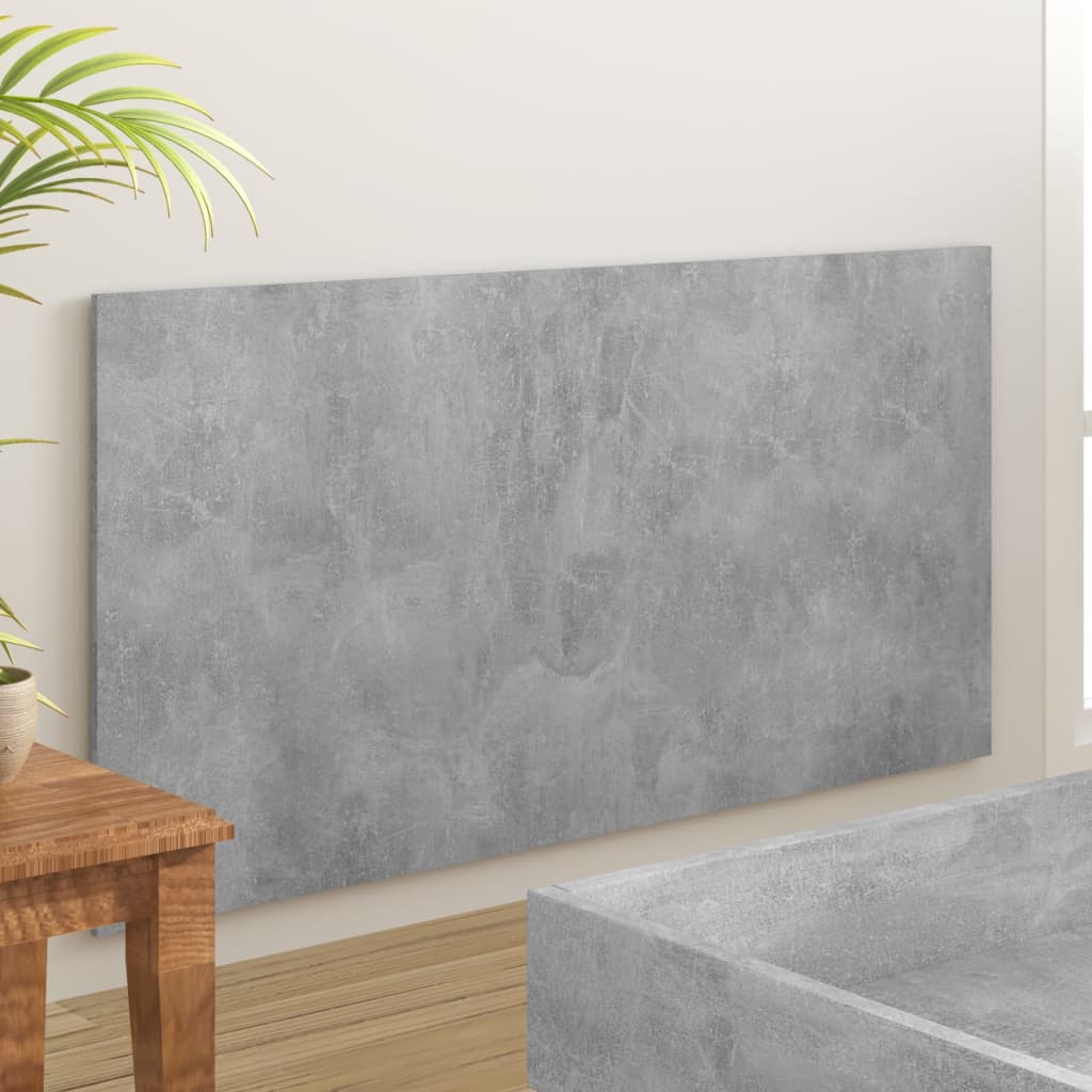 Sengegavl betonggrå 160x1,5x80 cm konstruert tre