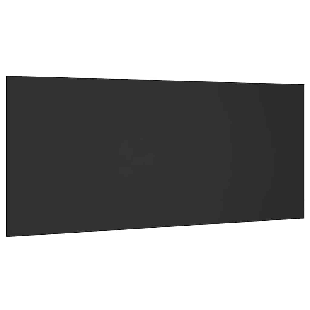 Sengegavl svart 200x1,5x80 cm konstruert tre