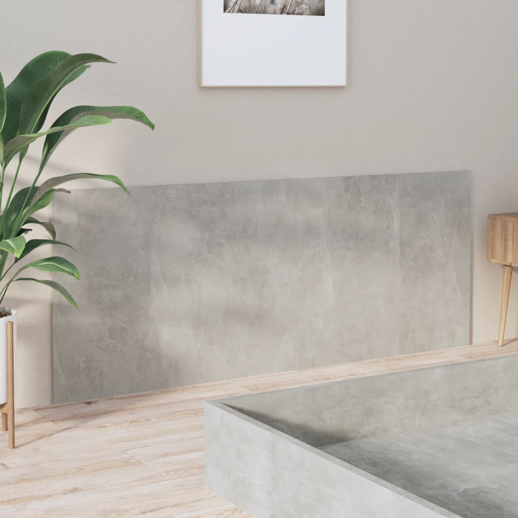 Sengegavl betonggrå 200x1,5x80 cm konstruert tre