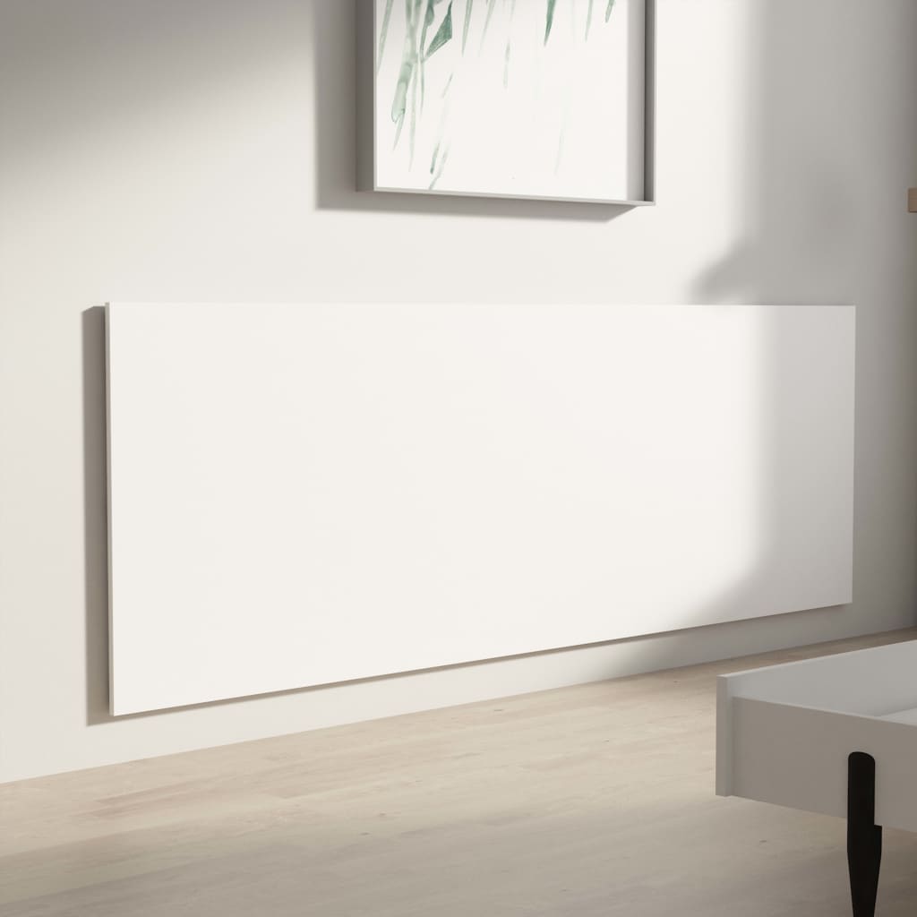 Veggmontert sengegavl hvit 240x1,5x80 cm konstruert tre