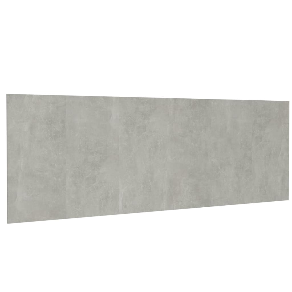 Vegghengt sengegavl betonggrå 240x1,5x80 cm konstruert tre