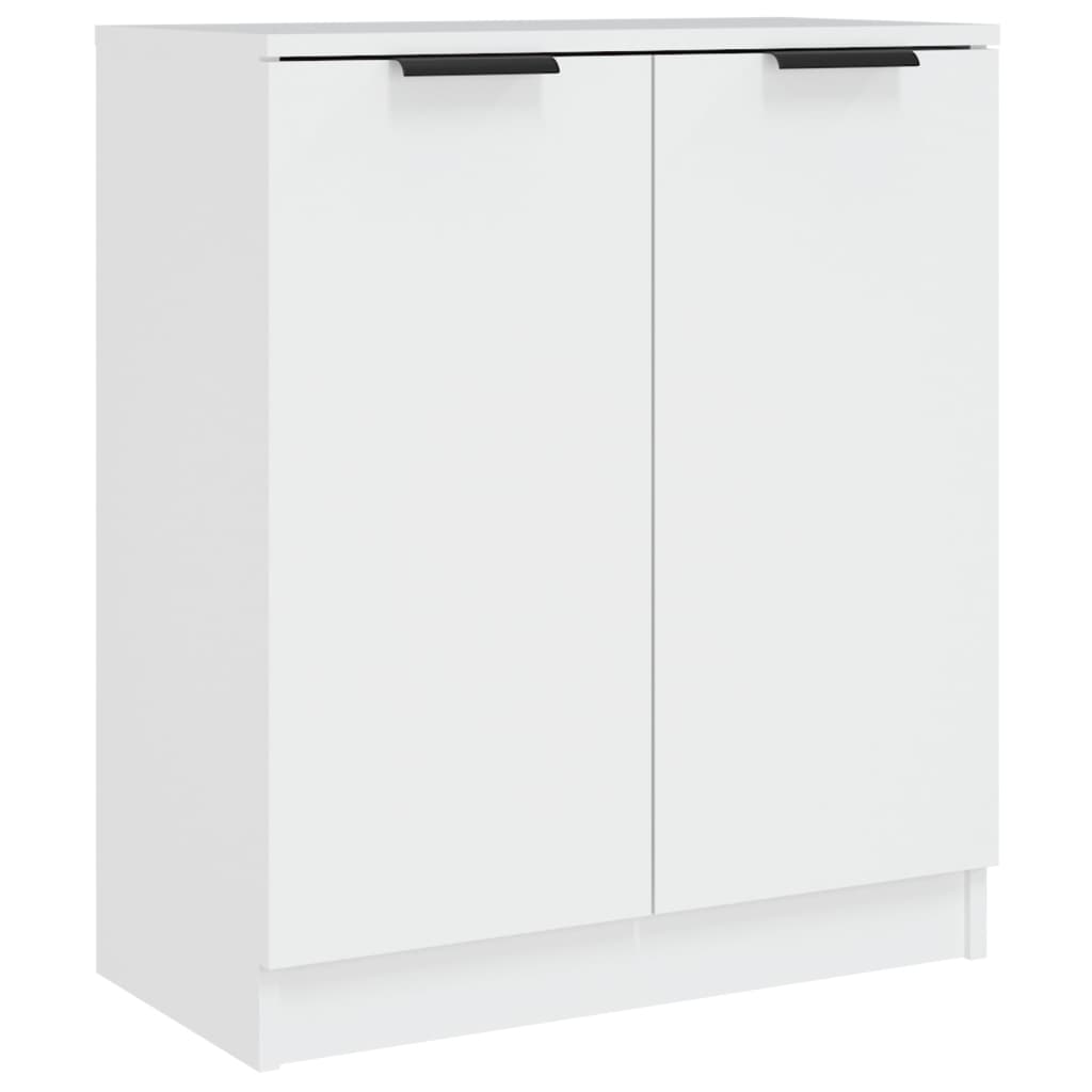 Skjenk hvit 60x30x70 cm konstruert tre