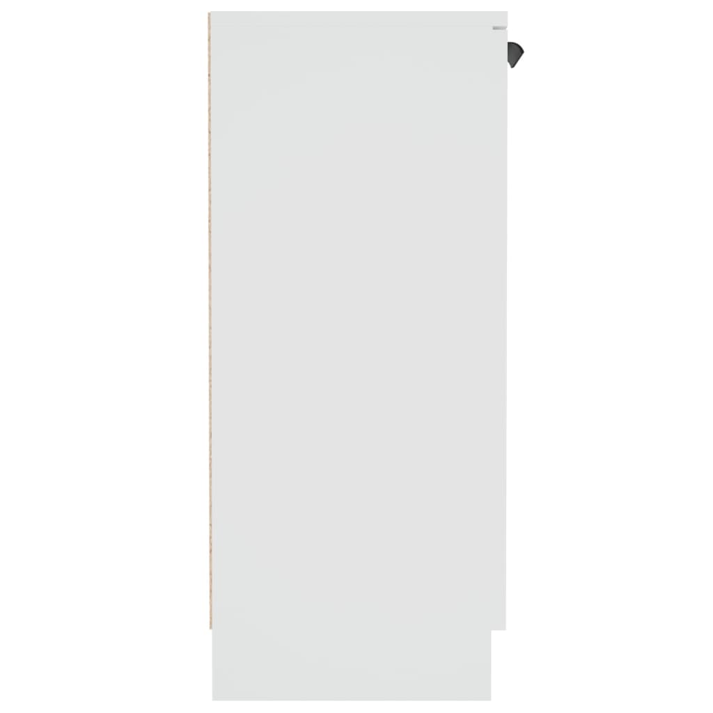 Skjenk hvit 60x30x70 cm konstruert tre