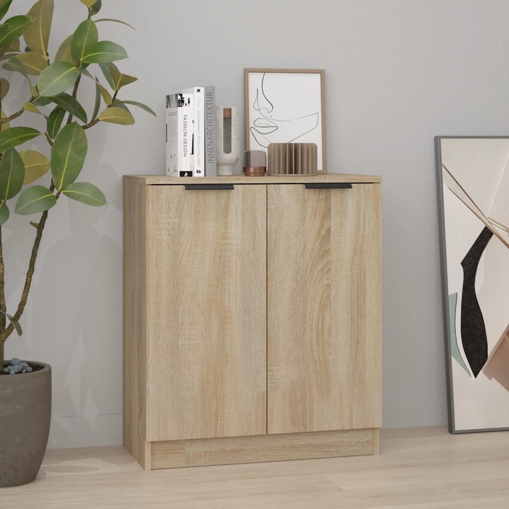 Skjenk sonoma eik 60x30x70 cm konstruert tre vidaXL