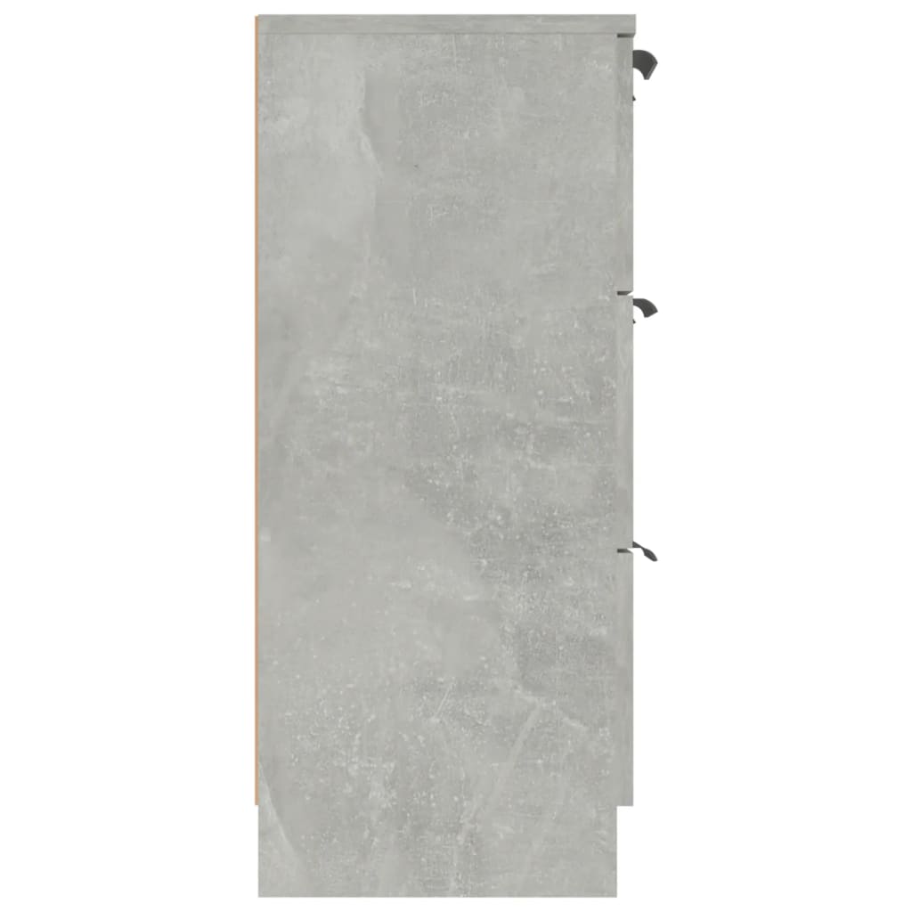 Skjenk betonggrå 60x30x70 cm konstruert tre
