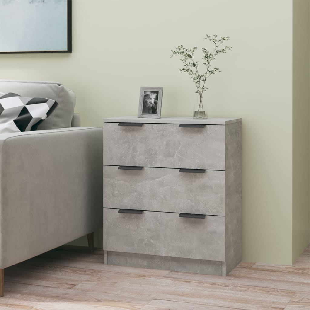 Skjenk betonggrå 60x30x70 cm konstruert tre