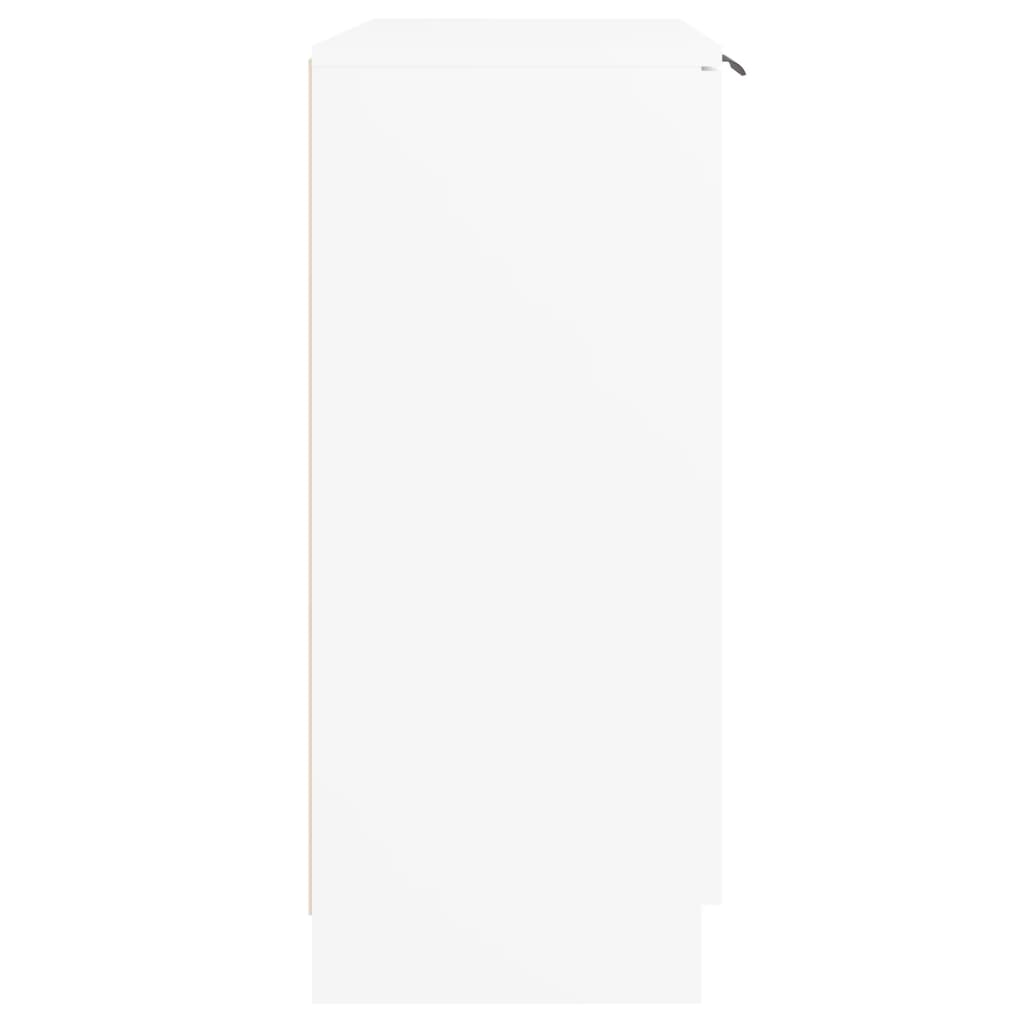 Skjenk hvit 60x30x70 cm konstruert tre