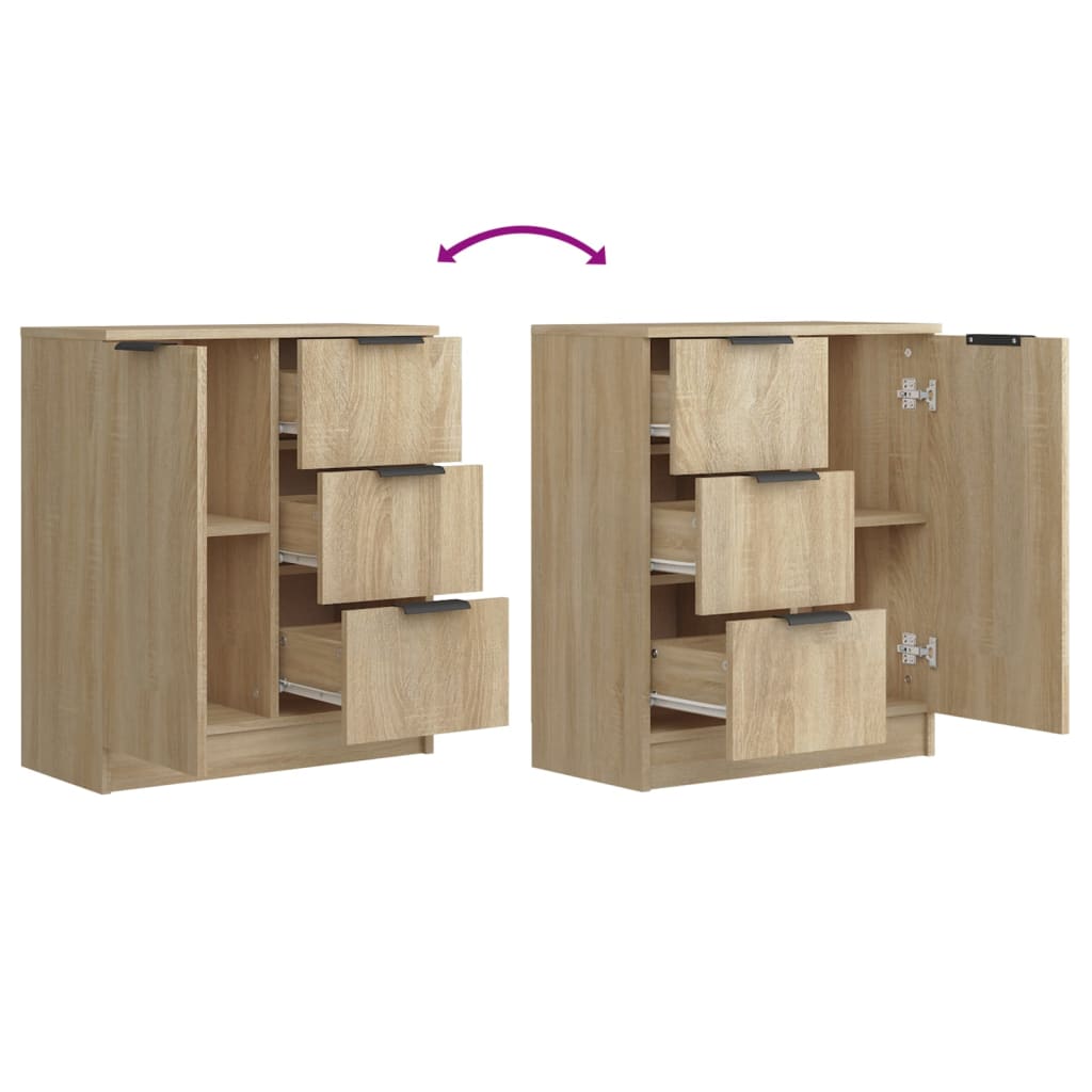 Skjenk sonoma eik 60x30x70 cm konstruert tre
