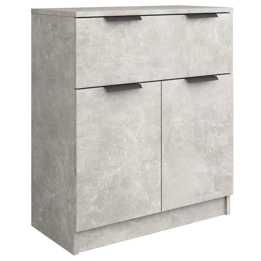 Skjenk betonggrå 60x30x70 cm konstruert tre