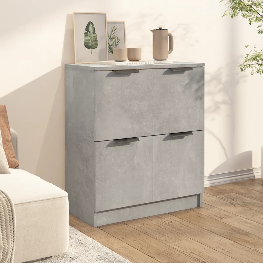 Skjenk betonggrå 60x30x70 cm konstruert tre