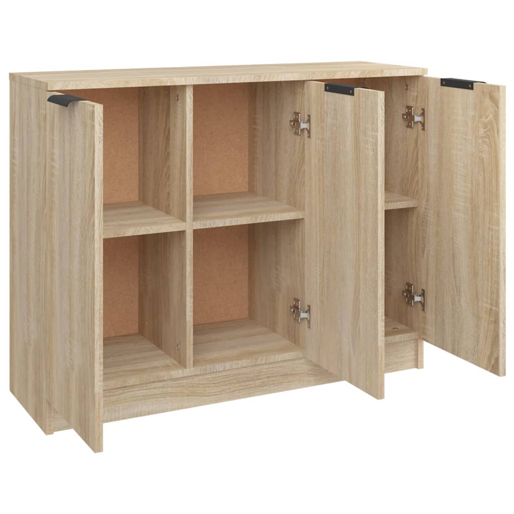 Skjenk sonoma eik 90,5x30x70 cm konstruert tre