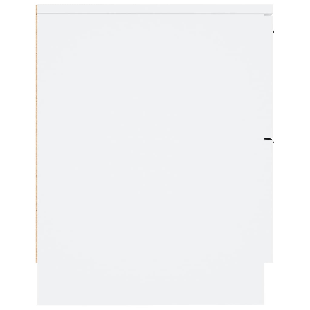 Nattbord 2 stk hvit konstruert tre