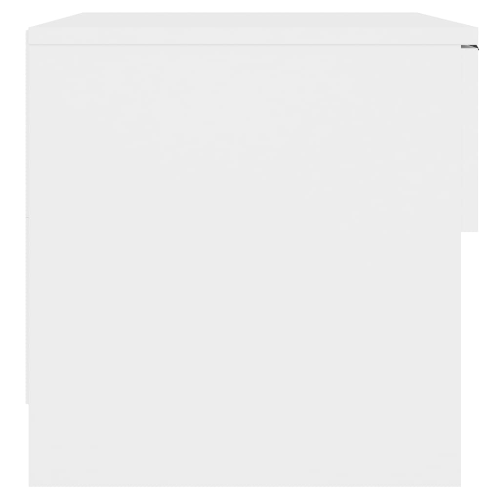 Nattbord 2 stk hvit konstruert tre