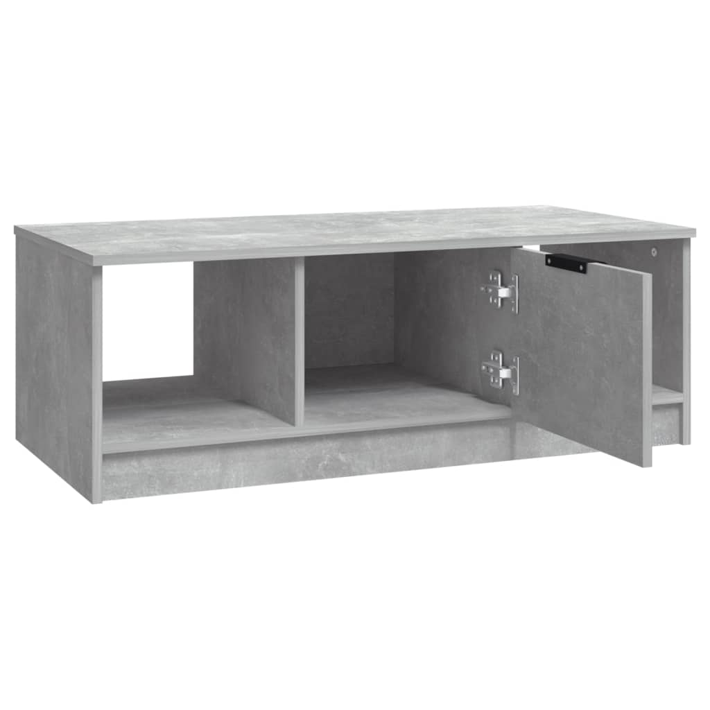 Salongbord betonggrå 102x50x36 cm konstruert tre