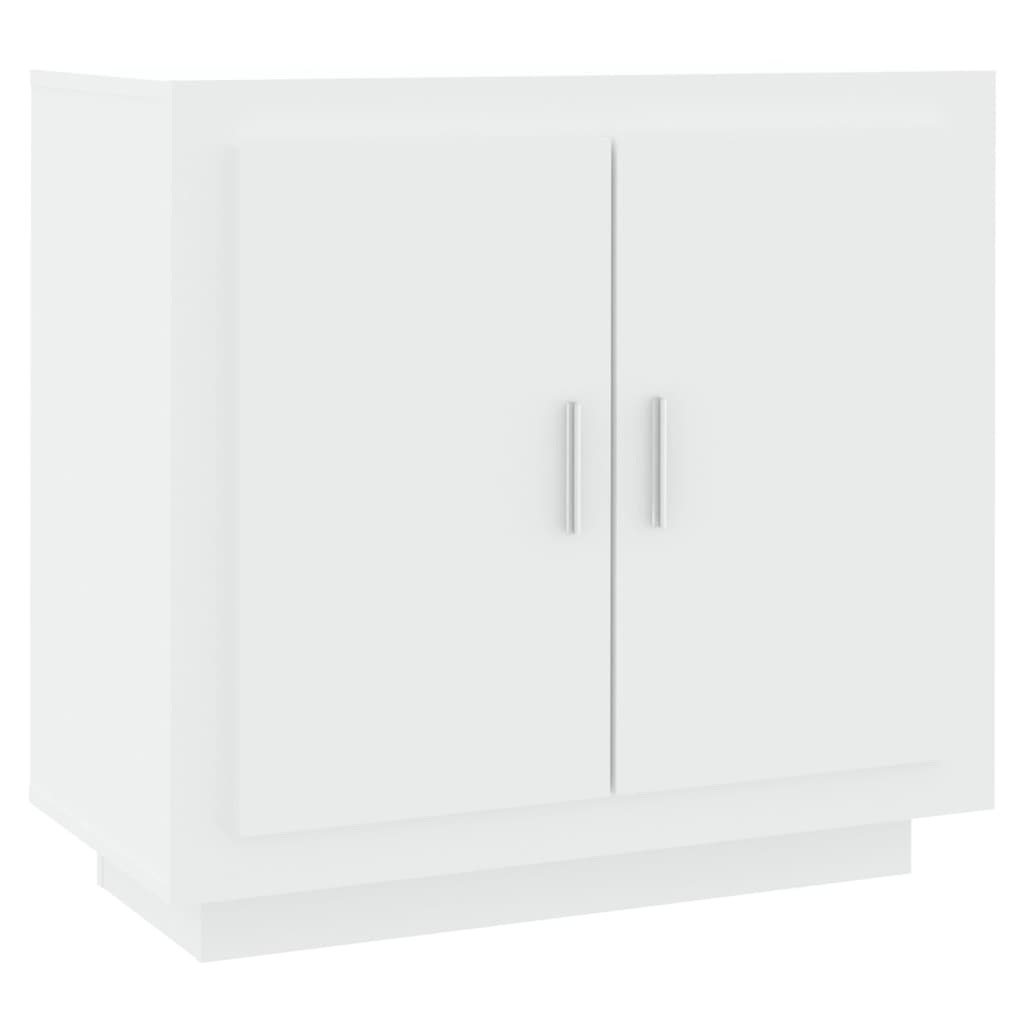 Skjenk hvit 80x40x75 cm konstruert tre