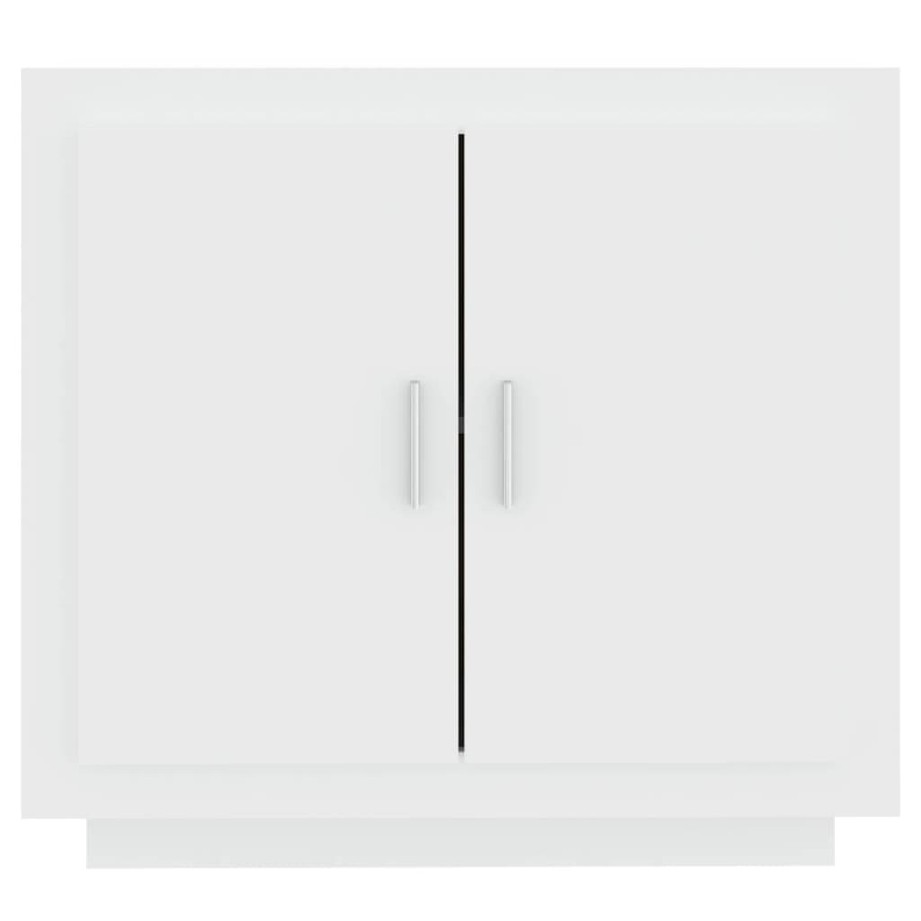 Skjenk hvit 80x40x75 cm konstruert tre