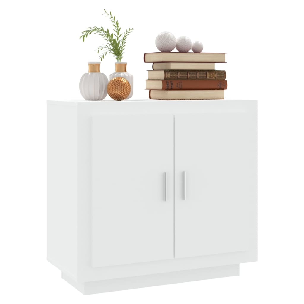 Skjenk hvit 80x40x75 cm konstruert tre