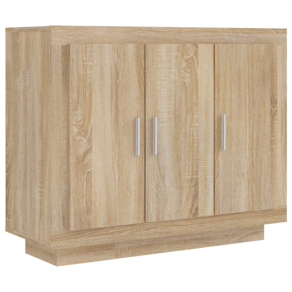 Skjenk sonoma eik 92x35x75 cm konstruert tre