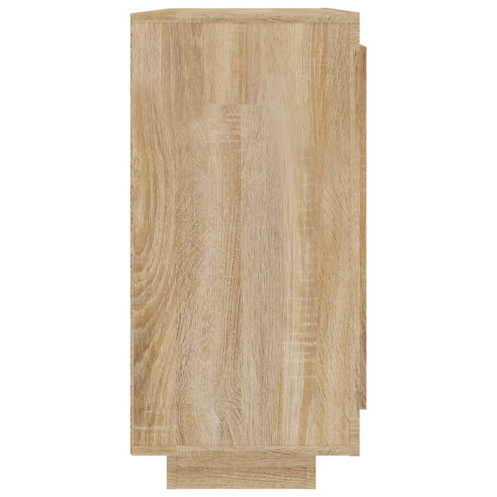 Skjenk sonoma eik 92x35x75 cm konstruert tre