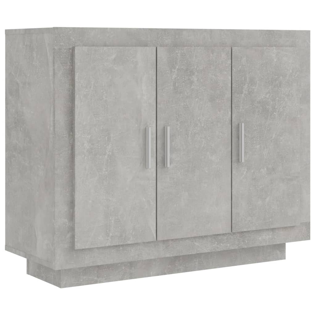 Skjenk betonggrå 92x35x75 cm konstruert tre