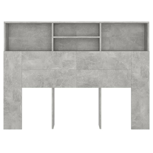 Sengegavlskap betonggrå 140x19x103,5 cm