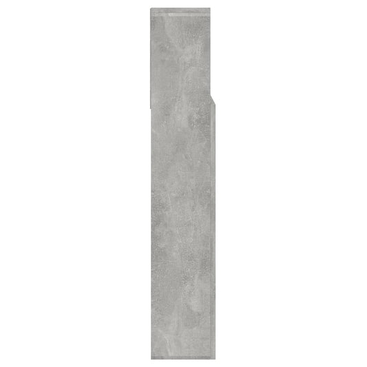 Sengegavlskap betonggrå 140x19x103,5 cm