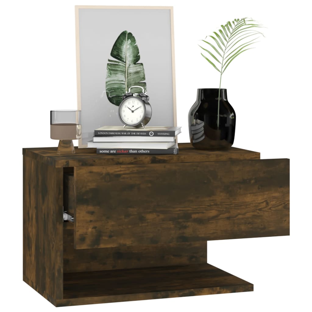 Veggmontert nattbord sonoma oak