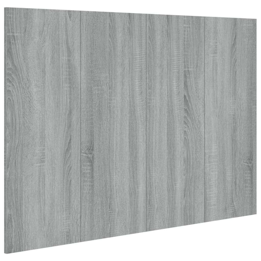 Sengegavl grå sonoma 120x1,5x80 cm konstruert tre
