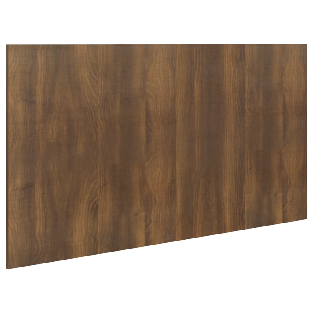 Sengegavl brun eik 160x1,5x80 cm konstruert tre