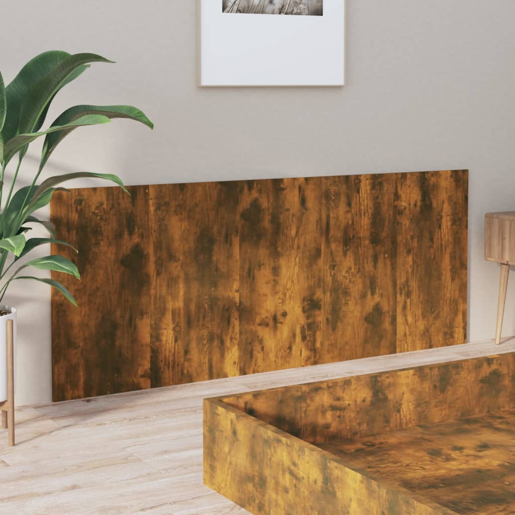 Sengegavl røkt eik 200x1,5x80 cm konstruert tre