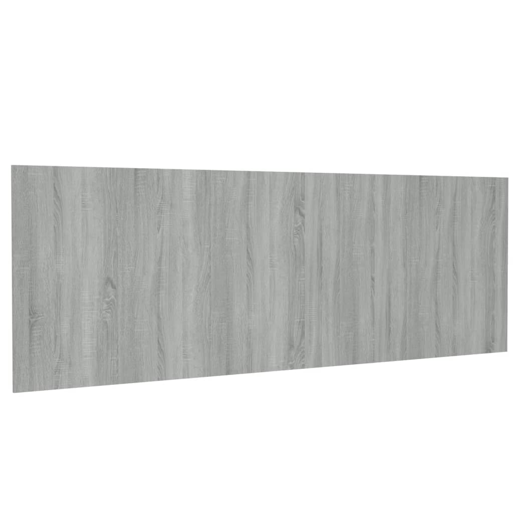 Vegghengt sengegavl grå sonoma 240x1,5x80 cm konstruert tre